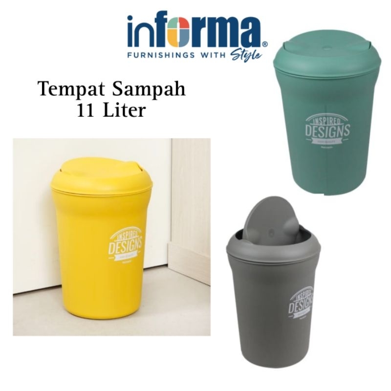 11 LITER Aesthetic PASTEL Color Swing Lid Trash Can Shopee Malaysia
