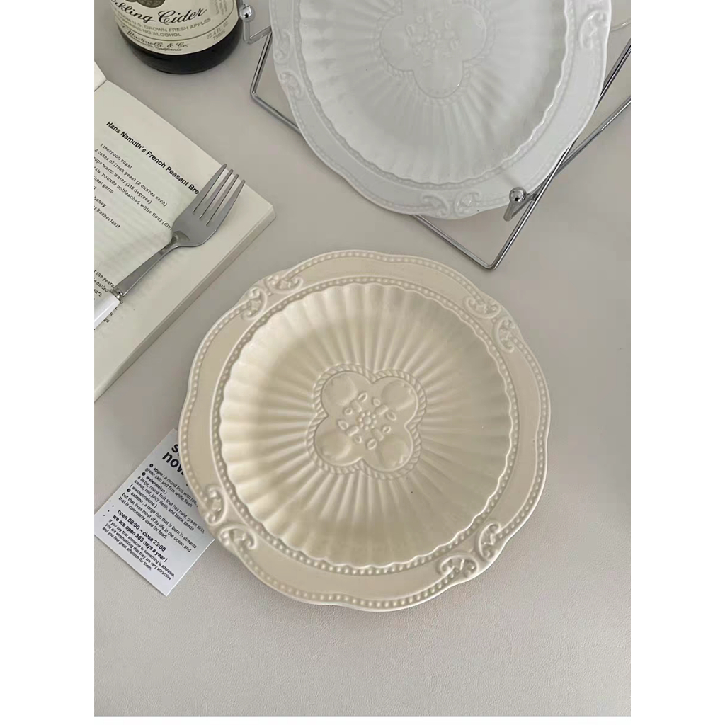 Clover Plate/Korean Aesthetic Plate/Vintage Plate/Korean Plate