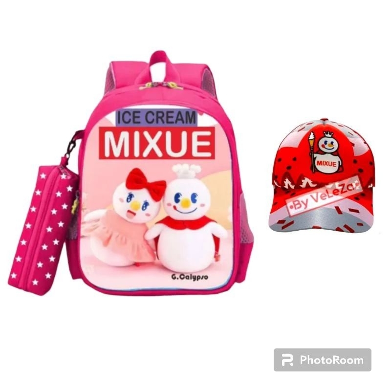 Children's Trolley Backpack MIXUE Ice CREAM Trolley Backpack Kindergarten And Elementary School