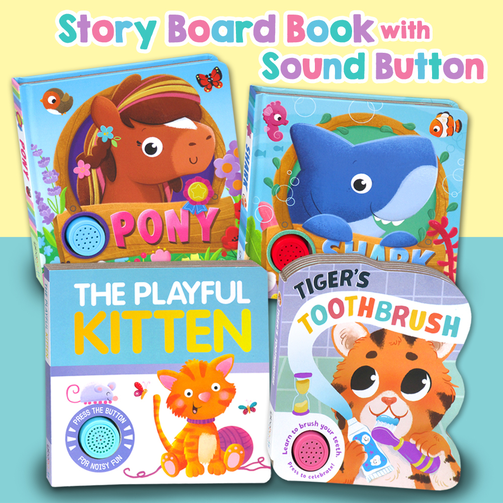 TOMBOL [Igloo Books] Story sound Board Book with fun sound button (baby ...