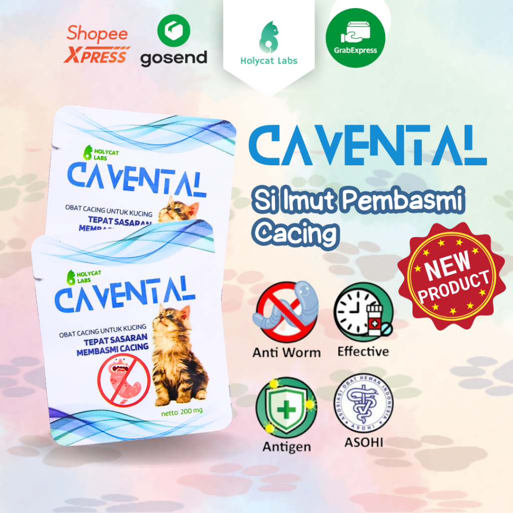 Cavental Cat per 1 Tablet Royal Care Cat Worm Medicine Powerful Safe