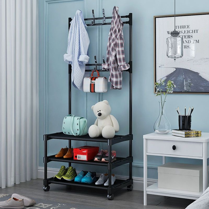 , 3-tier Open Hanging Clothes Rack Wardrobe STAND HANGER Stacking Rack ...