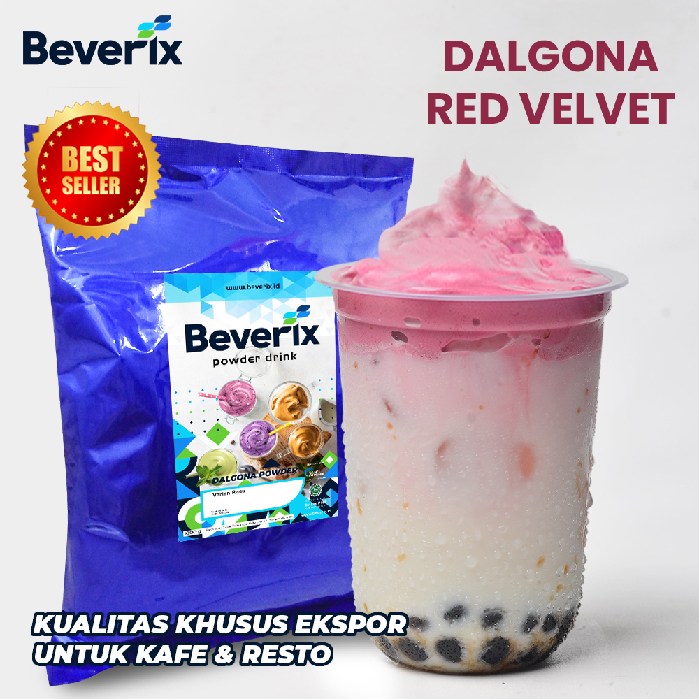 Dalgona Powder RED VELVET FLAVOR Beverix Powder Drink Premium Packaging ...