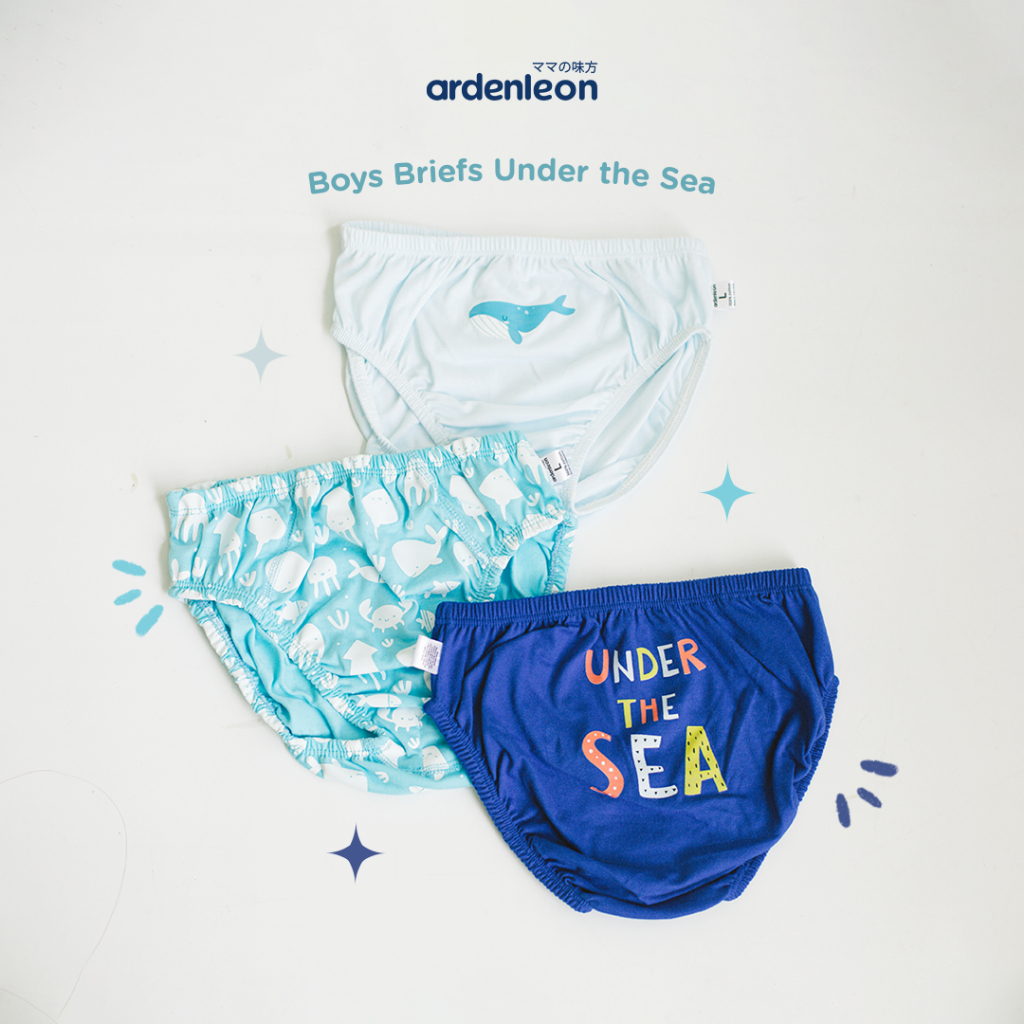 Ardenleon Boys Panties Boys Briefs Under the Sea (3Pcs) Shopee Malaysia