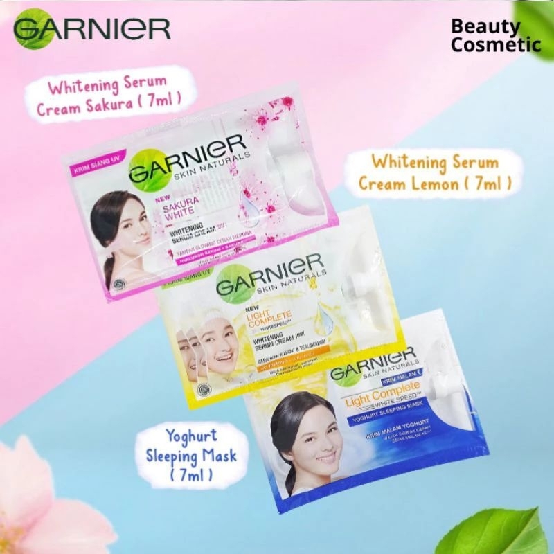 Garnier Yoghurt Sleeping Mask Bright Complete/Sakura Glow Shopee Malaysia