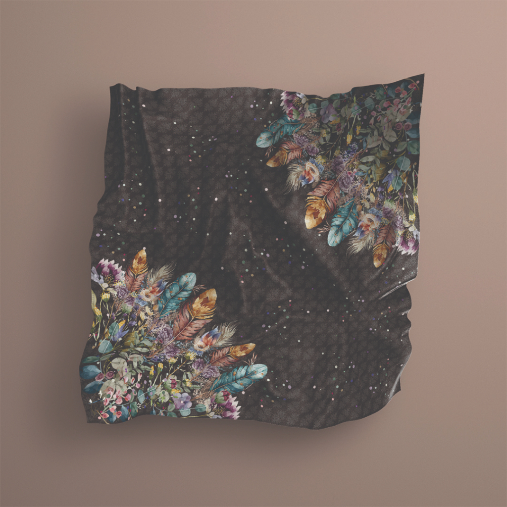 Caliva - Hijab Square motif premium peacock series | Shopee Malaysia