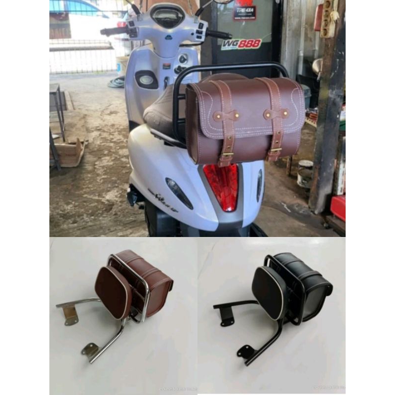 Backrack / Back Rack Yamaha Grand FILANO Fazzio and Honda Scoopy Genio ...