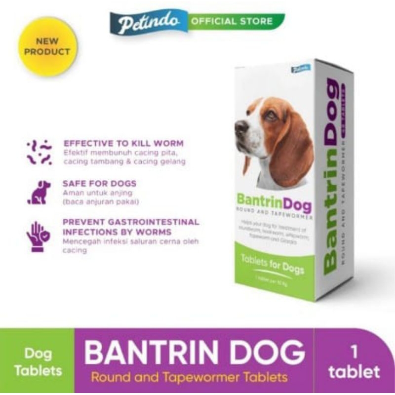 Bantrin Dog Worm Medicine For Dogs 1 Tablet Shopee Malaysia