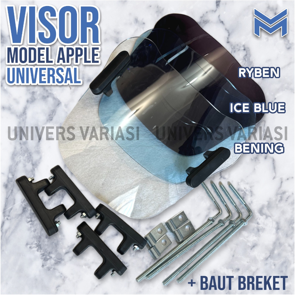 Windshield MODEL APPLE VISOR WINDSHIELD Glass MODEL APPLE UNIVERSAL ALL