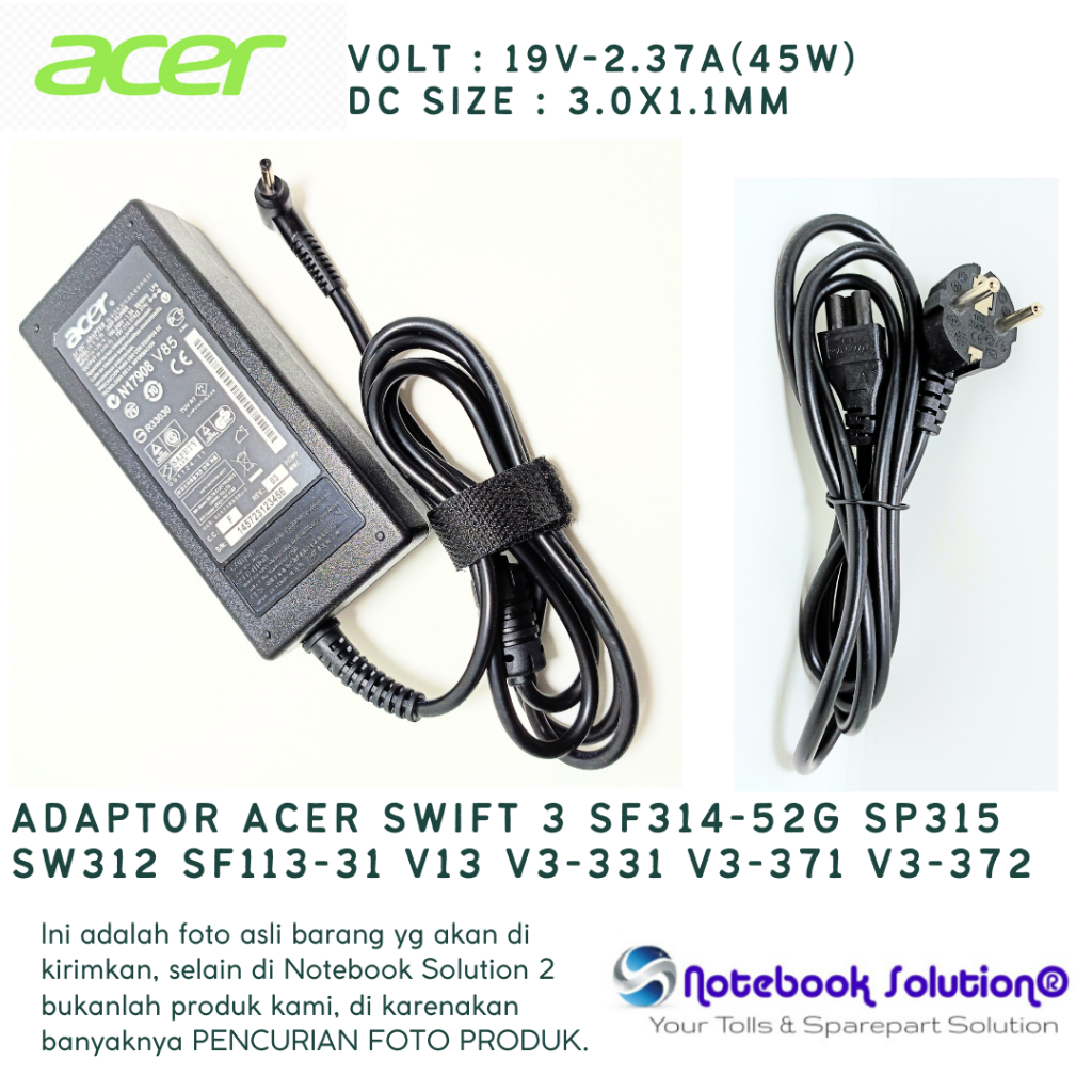 Connecteur Alimentation De Charge Acer Spin 3 SP315-51-79NT
