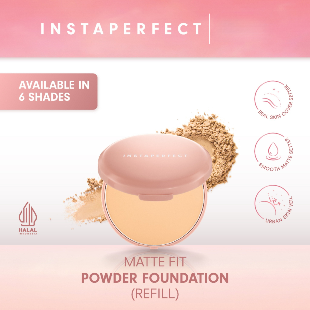 [NEW] Wardah Instaperfect Refill Matte Fit Powder Foundation 13g ...