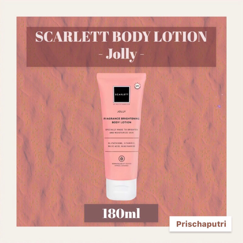 Scarlett JOLLY 180ml TUBE WHITENING BODY LOTION BODY LOTION