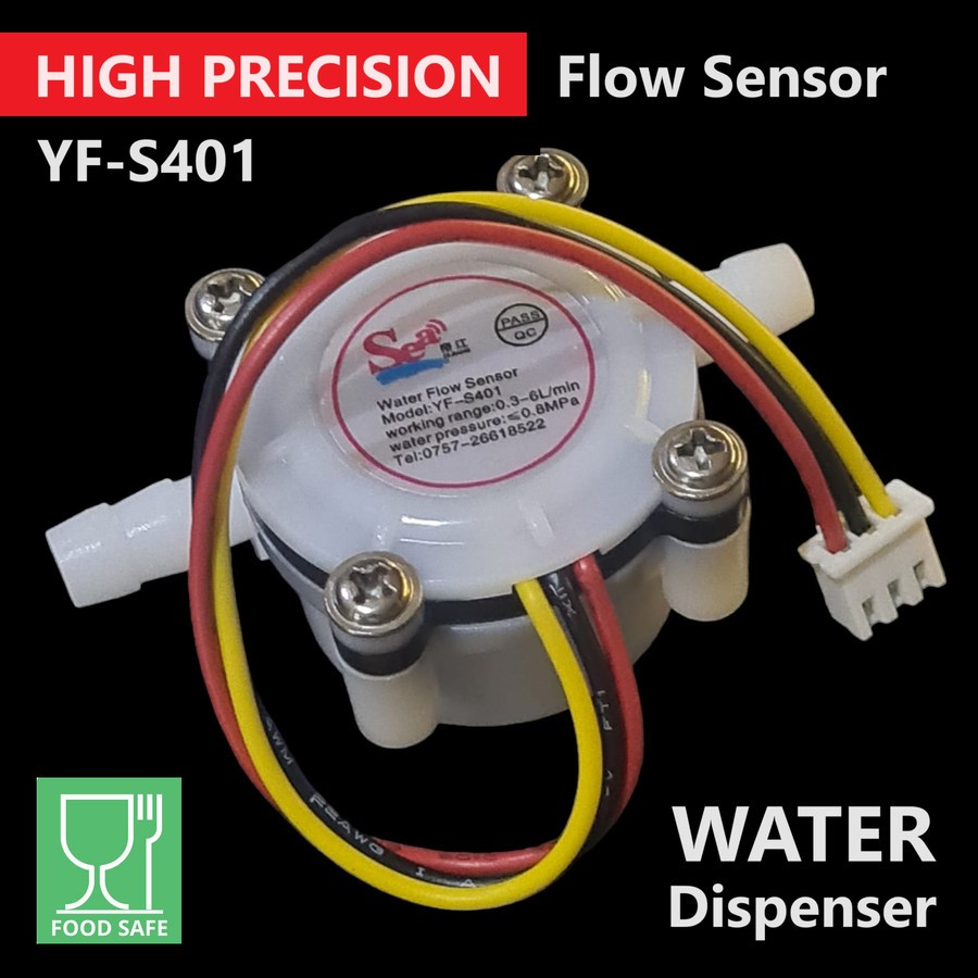 Precision Water Flow Meter Arduino ESP Sensor Measure Water Flow