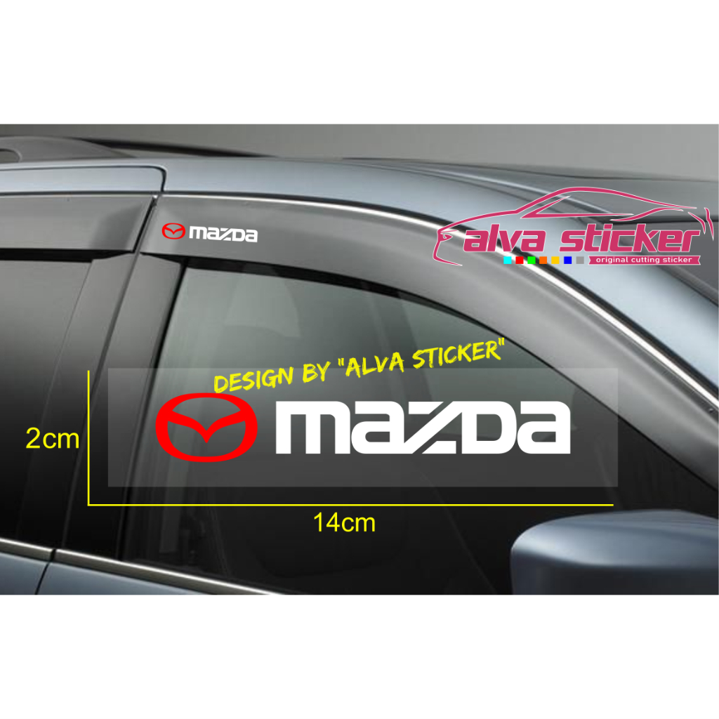 Mazda sticker cutting cover sticker water gutter mazda 2 3 4 5 6 bt 50 ...