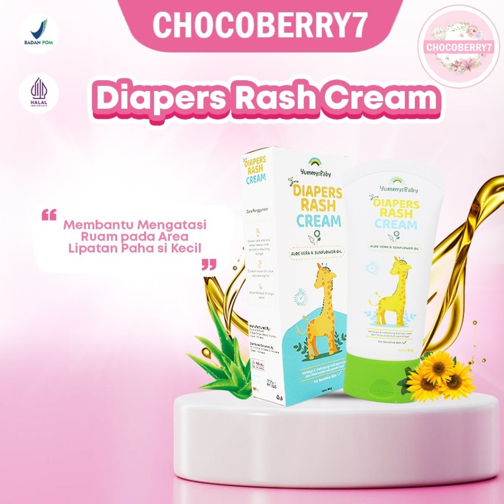 Yummysbaby Diapers Rash Cream Helps Maintain Skin From Rashes And
