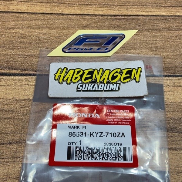 Emblem sticker label fi PGMFI PGM fi honda mark fi UNIT PRICE original ...