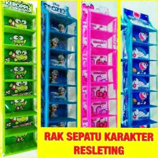 Cute character hanging shoe rack stacking shoe rack 1kg fits 4pcs ...