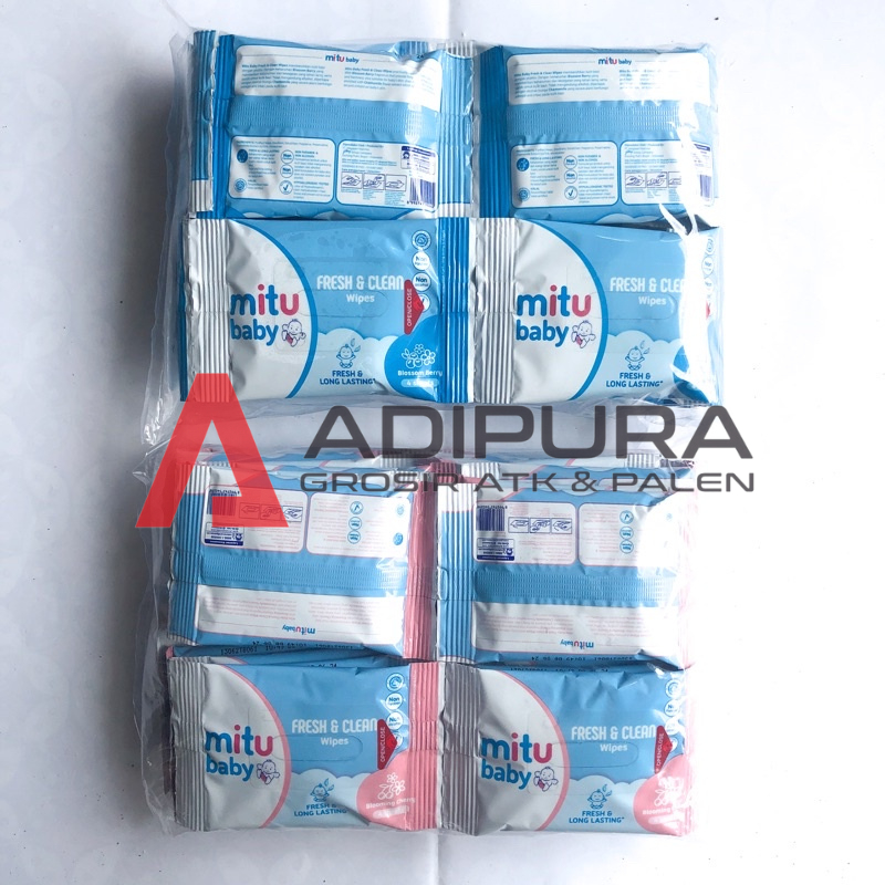 (24 Sachets) MITU Mini Pack 4's Wet Tissue (Unit) | Shopee Malaysia