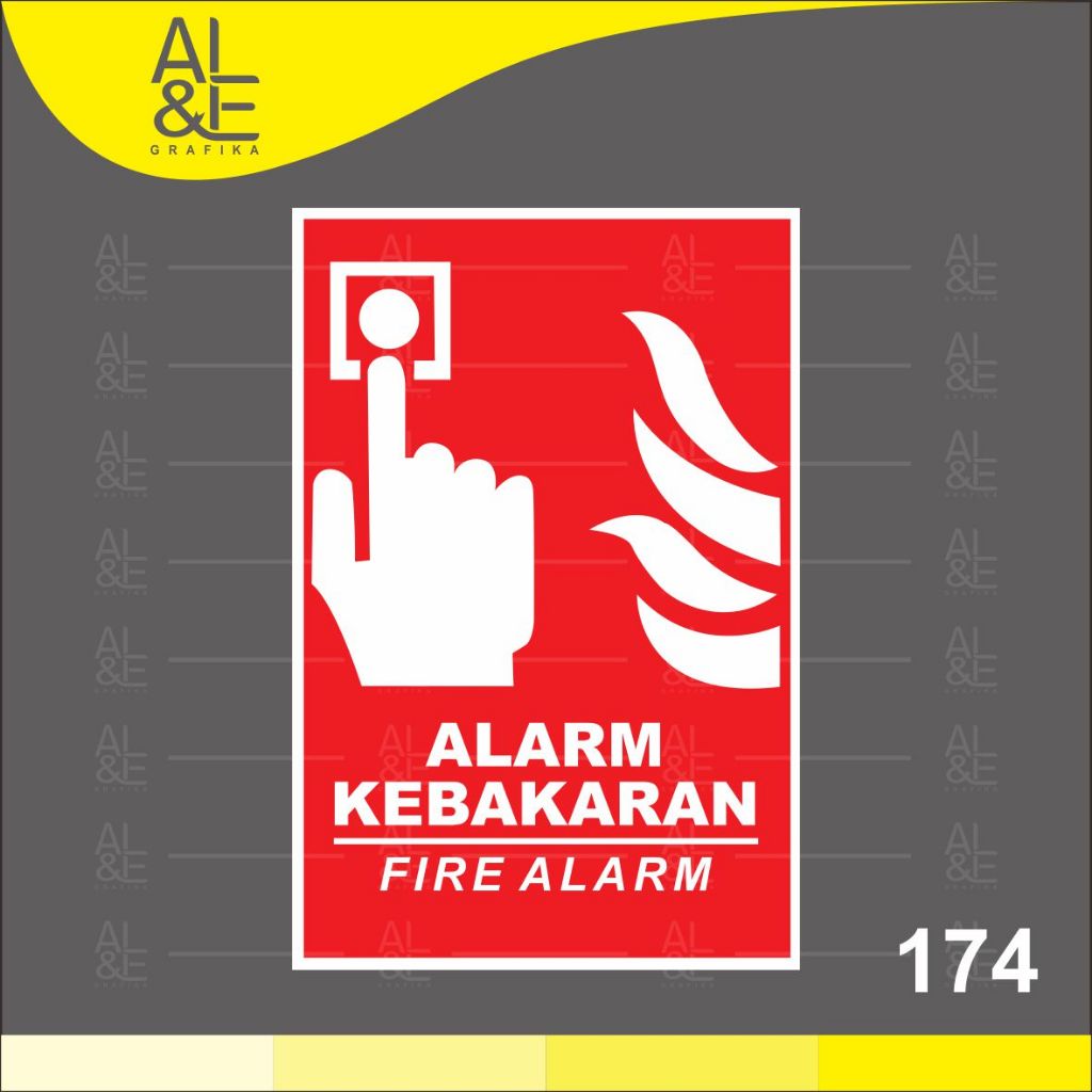 174 - FIRE ALARM STICKER - INDOOR VINYL RITRAMA STICKER | Shopee Malaysia