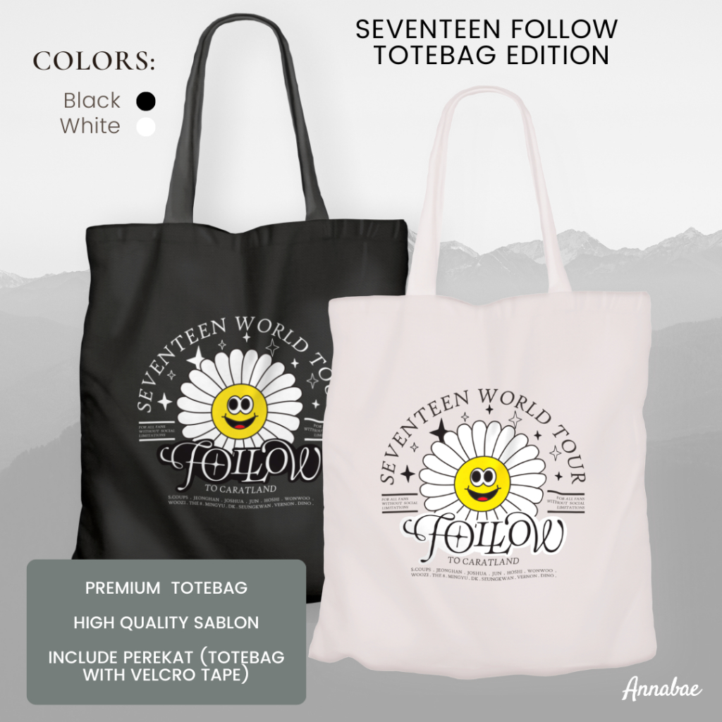 Seventeen Totebag Follow by annabae | Shopee Malaysia