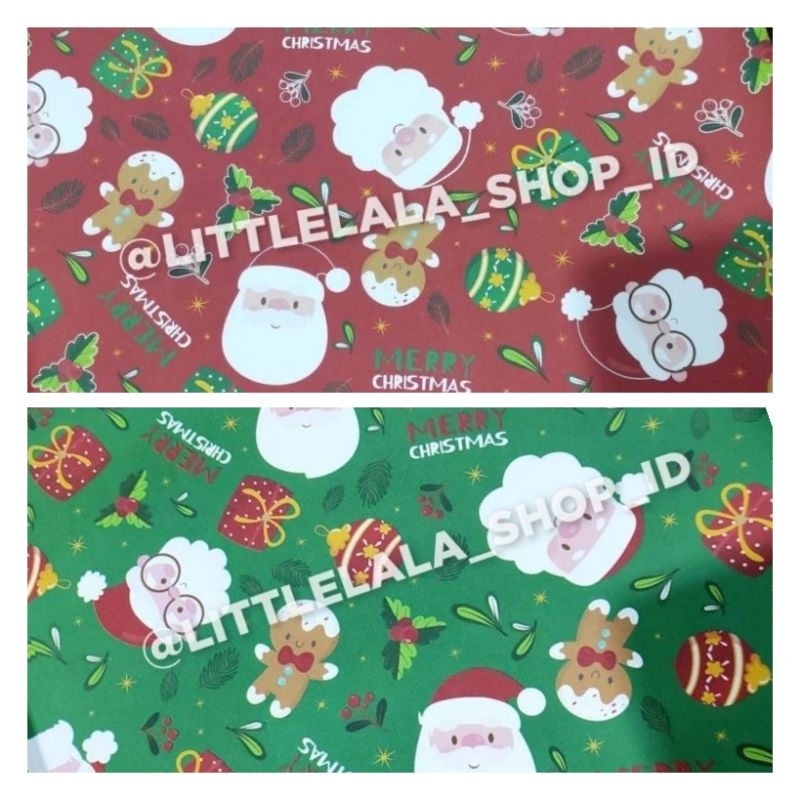 Sansan Wawa christmas Gift paper/christmas wrapping paper/ santa clause