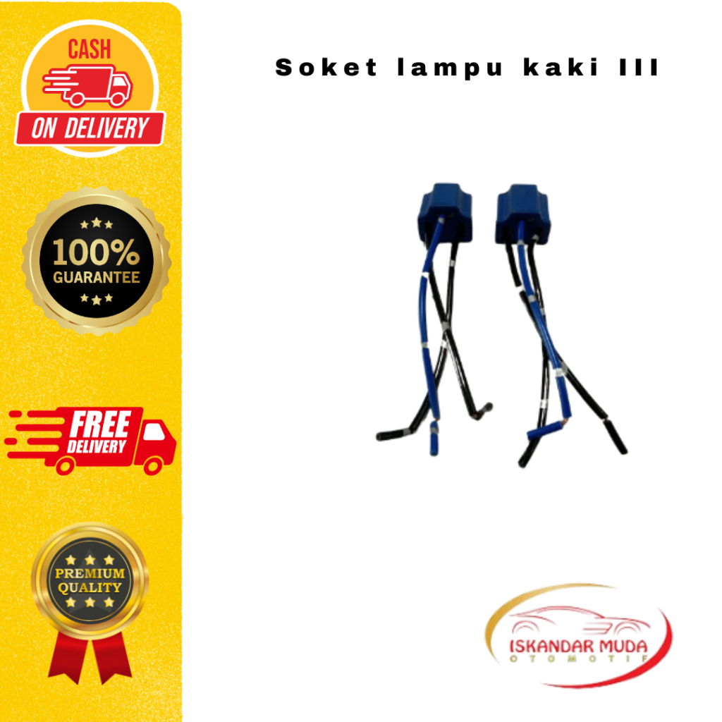 H4 HS1 car III foot light SOCKET 100% ORIGINAL PREMIUM QUALITY | Shopee ...
