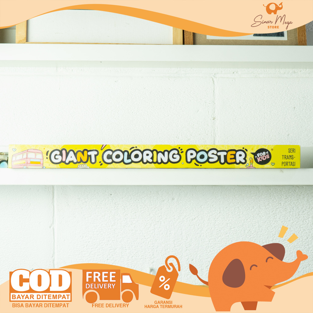 Amazing Giant Coloring Poster Transport Series/Coloring Poster | Shopee ...