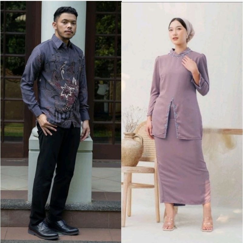 KEMEJA Batik OFFICIAL - Couple Kurung Melayu Maron Suits - Couple One ...