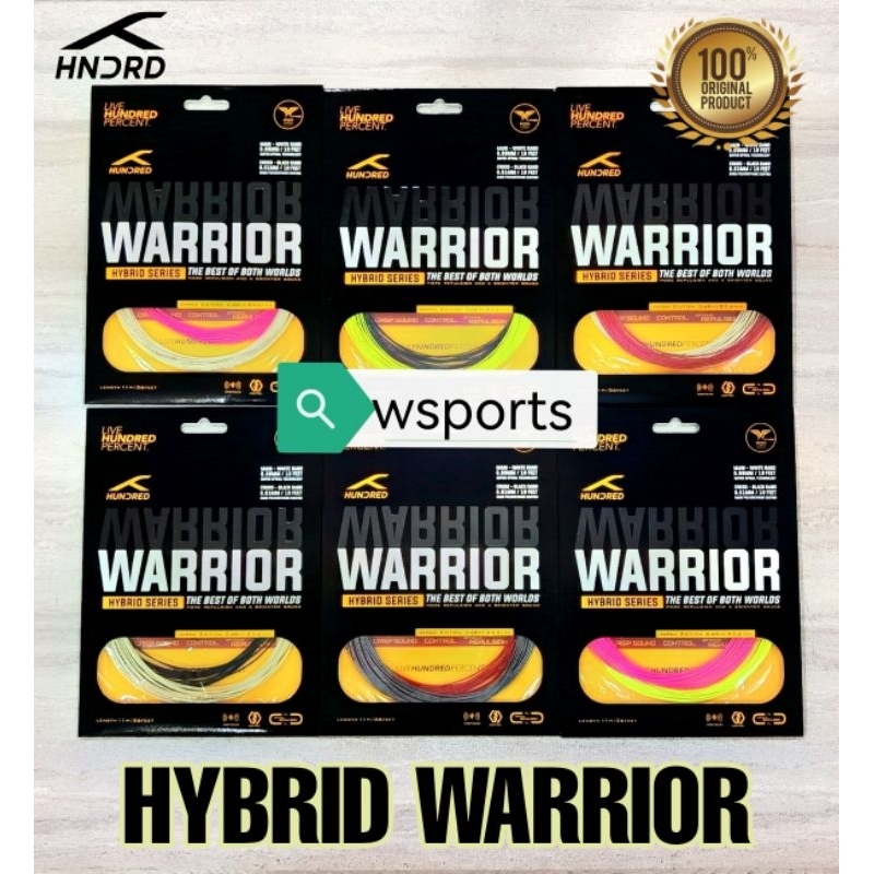 Hundred HNDRD WARRIOR Hybrid Original Badminton Strings String ...