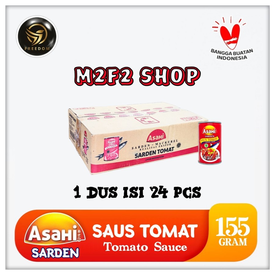 Asahi Sardines Sardines In Tomato Sauce - 155 gr (Carton Packaging ...