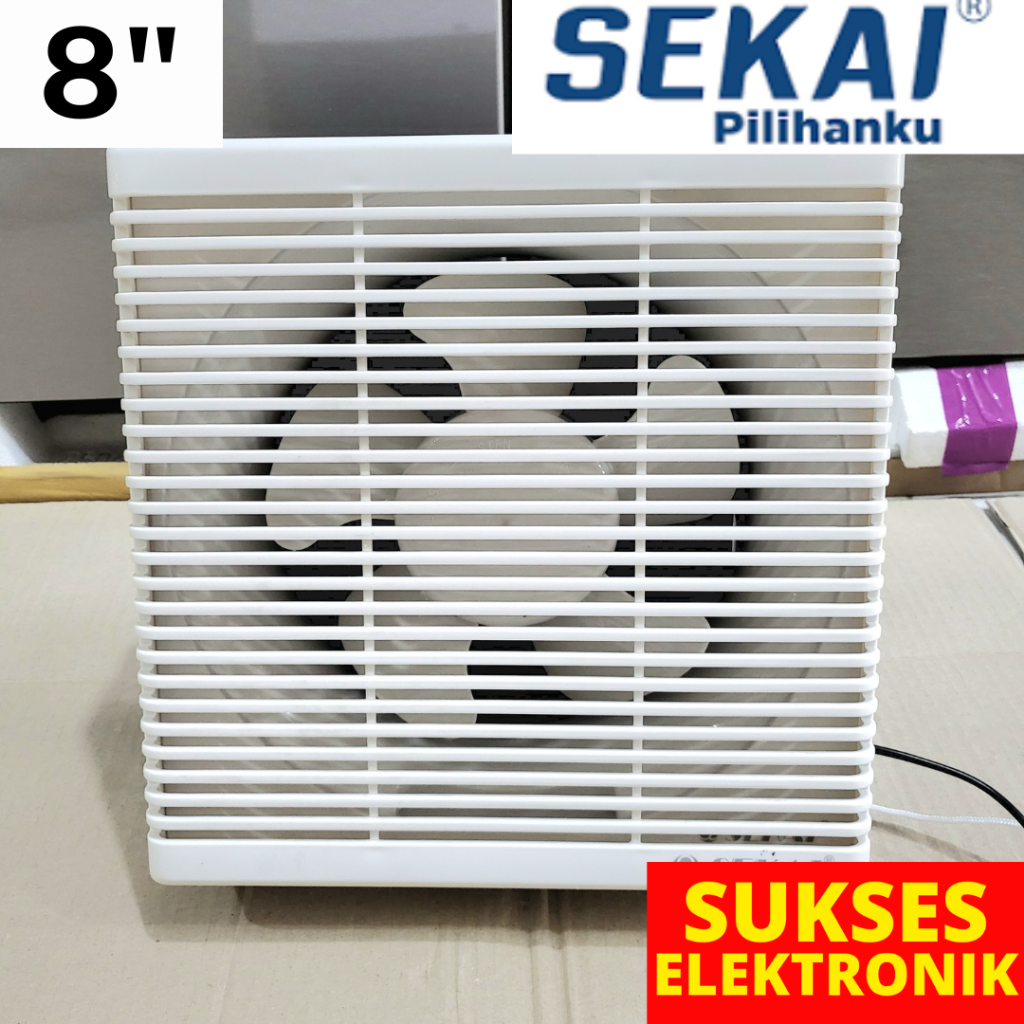 Sekai 8 IN 2-way Exhaust Fan/Odor Suction Fan Kitchen Bathroom Blower ...