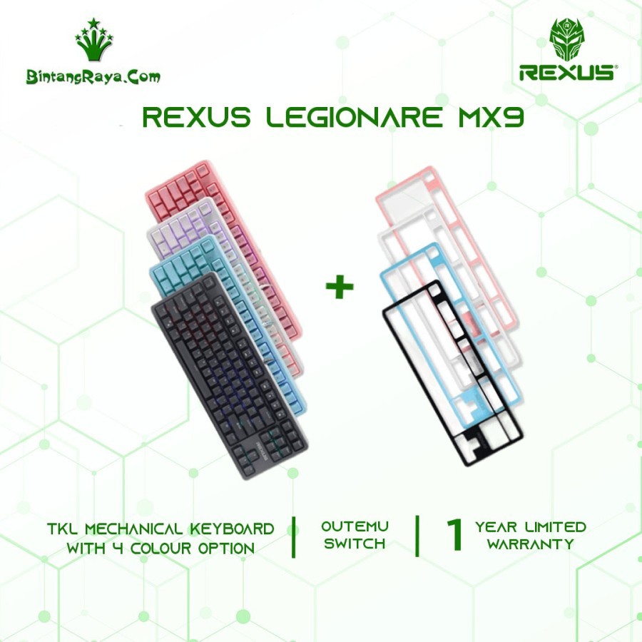 Rexus Legionare Mx9mx 9 Rgb Tkl Mechanical Gaming Keyboardcase