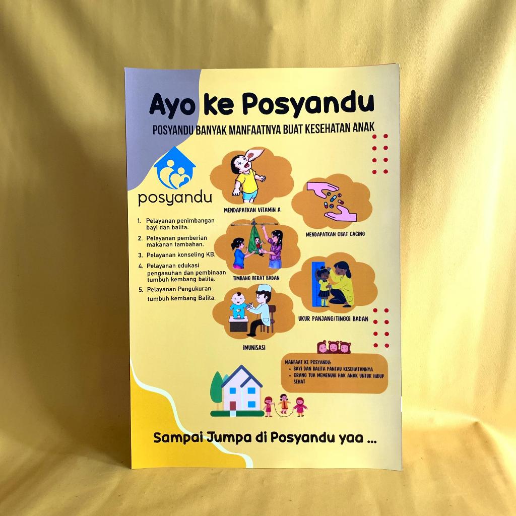 Posyandu Poster | Poster Let's Go To Posyandu | Posyandu Benefits ...