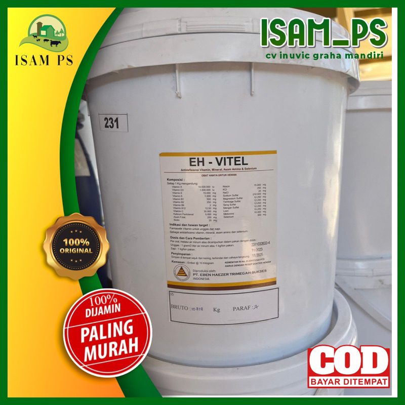 Ehvitel Vitamins,minerals, amino Acids and selenium Livestock 10kg