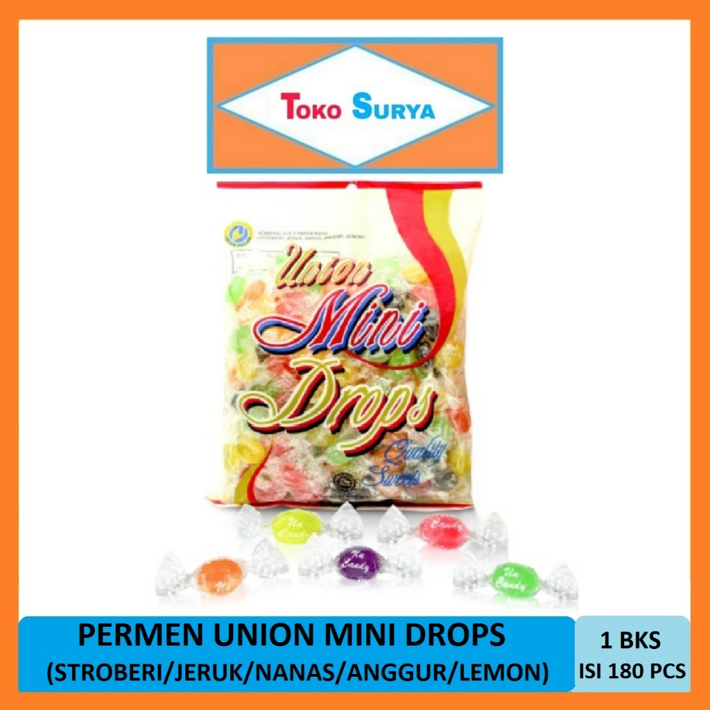 Union Mini Drops Candy Assorted Mixed Flavored Candy 324 Gr | Shopee ...