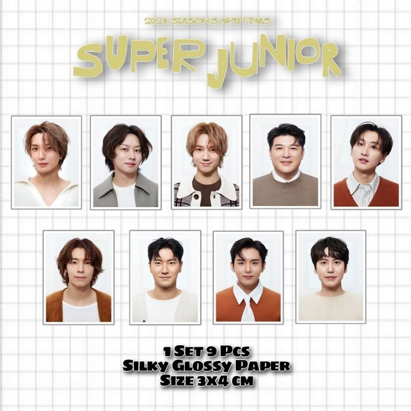 Super Junior Season Greeting 2024 Passport Photo ID Photo 1 set