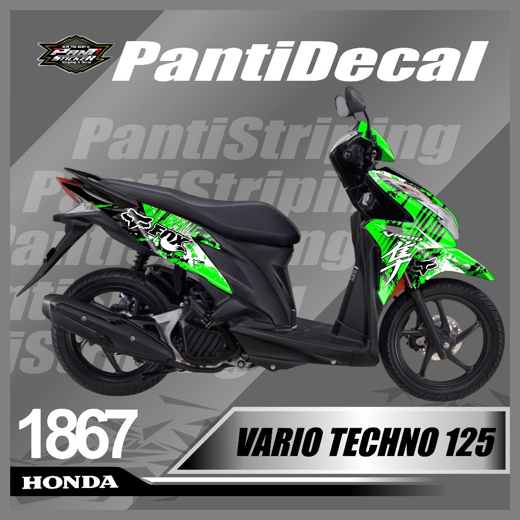 Sticker decal Honda vario Techno 125 old/old Fullbody - striping motor