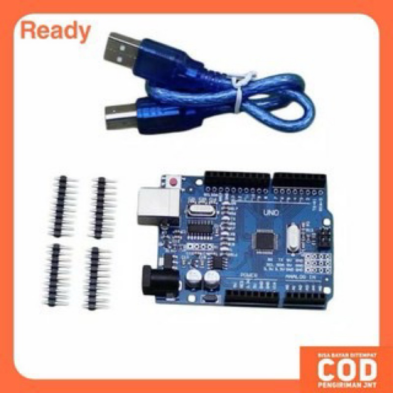 Arduino UNO R3 MEGA328P compatible Arduino UNO R3+USB Cable | Shopee ...