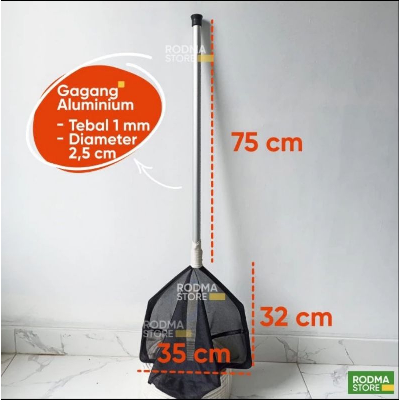 Large Fish Scoop 35cm KOI Tilapia Catfish Sieve MAS LAMIT Mosquito