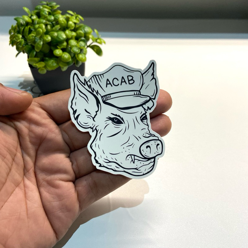 Sticker PIG ACAB POLICE DESIGN | Shopee Malaysia