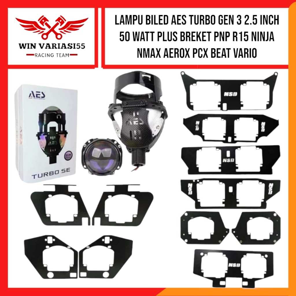 Biled TURBO AES GEN 3 Lamp 2.5 INCH 55 WATT PLUS Bracket 2.5 INCH PNP ...