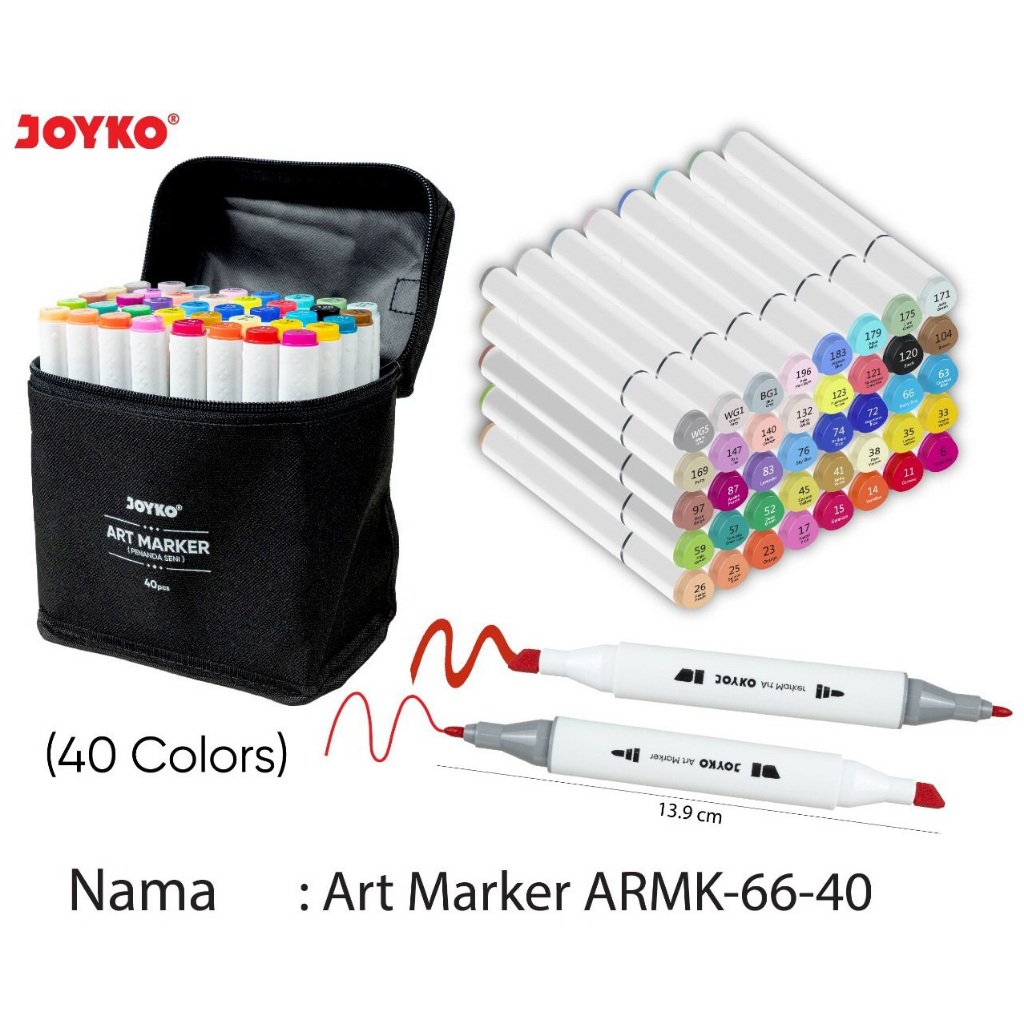 Best Selling!! art marker/anime Image/anime Image Mirror/40Color ARMK-66-40  | Shopee Malaysia