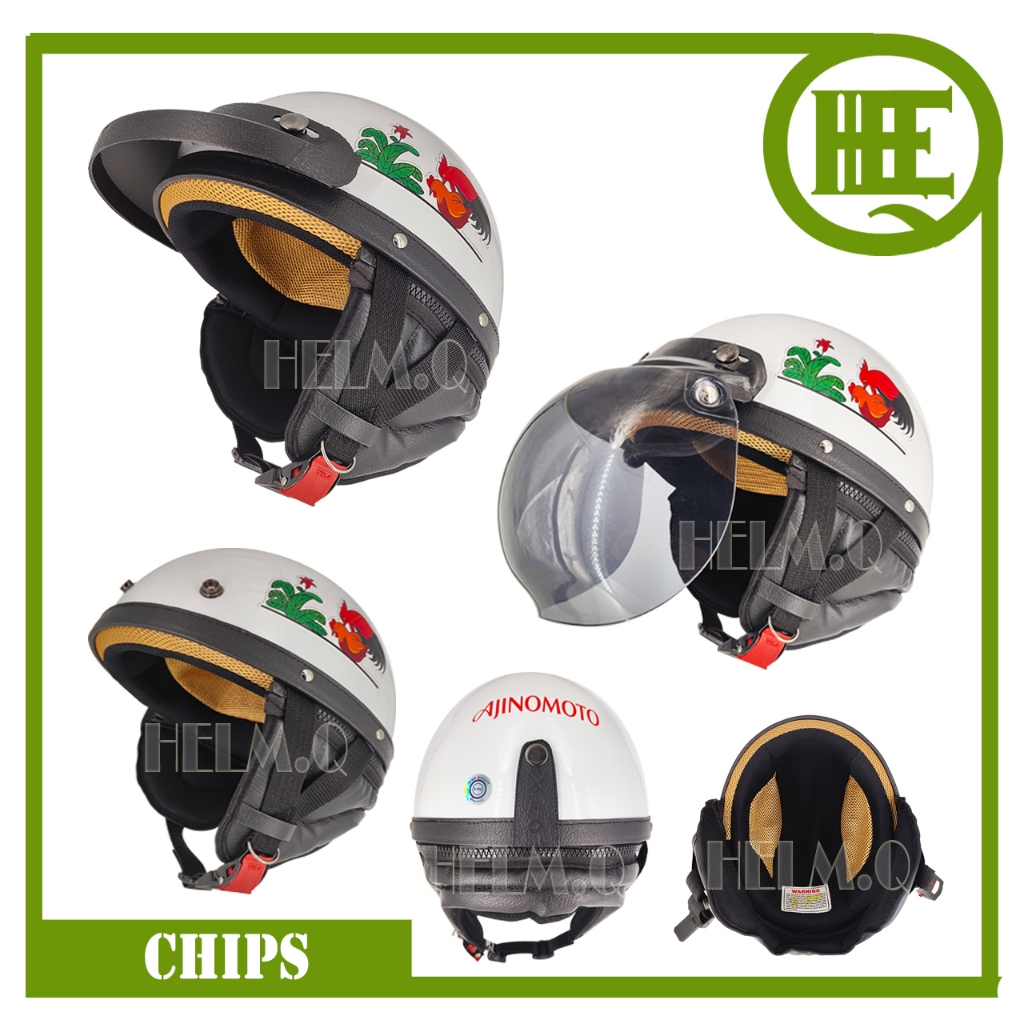 Cl3 Zippered helmet with rooster image / Adult helmet / Boy and girl ...