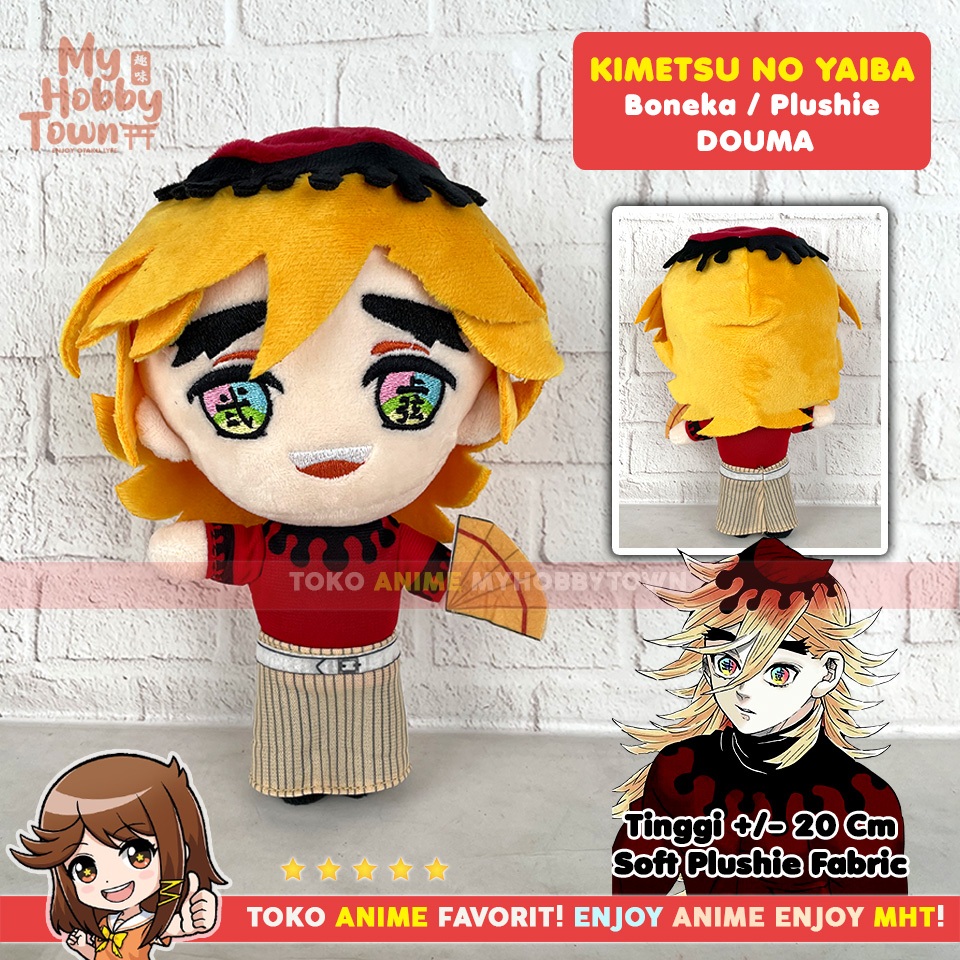 Douma Kimetsu no Yaiba Anime Character Doll Demon Slayer Plushie Doll ...