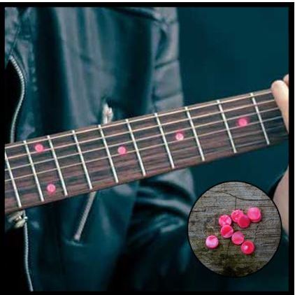 Magic Inlay 50x Mother Of Pearl 4mm Inlay Dots &ndash; Perfect For Guitar, Ukulele Fret Markers &amp; Jewelry Making Guitar Ukulele Fretboard Dots