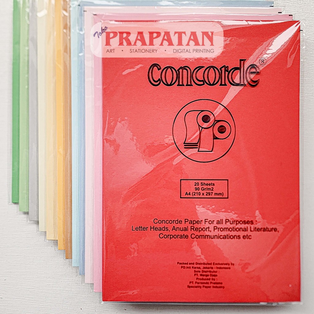Concorde Brief Card Paper 160gr A4 Contains 10 sheets Shopee Malaysia