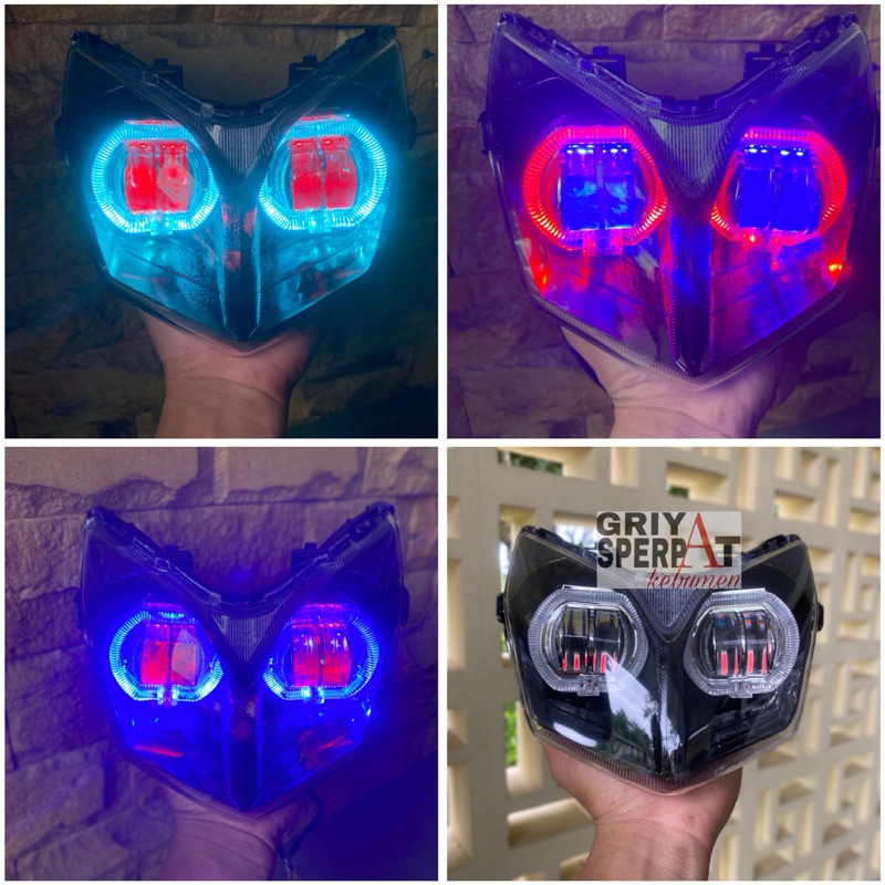 Supra X 125 Headlight Reflector NEW BATMAN BILED PROJIE 2 Lens | Shopee ...