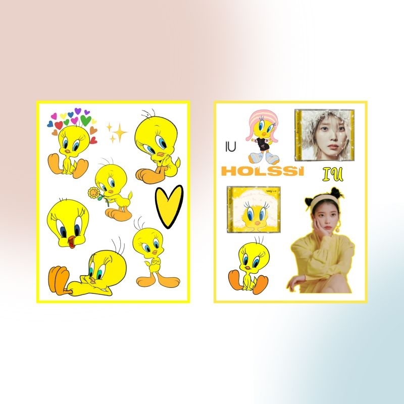 Iu X TWEETY Sticker SET | Shopee Malaysia