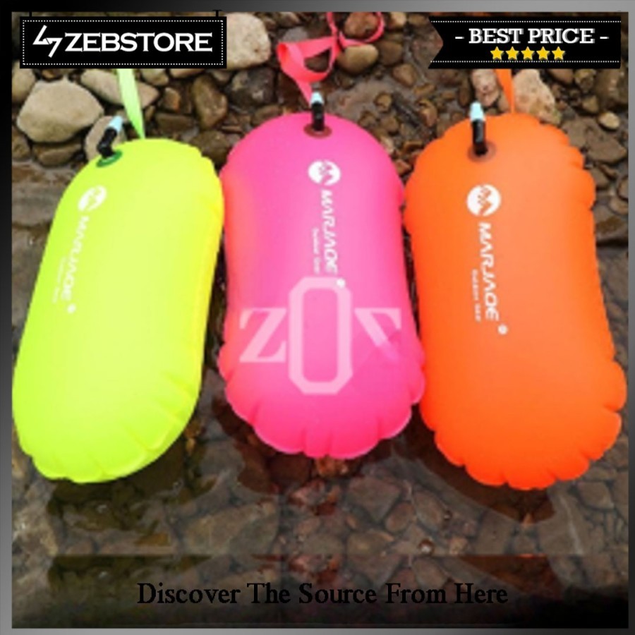 Floating Buoy Swimming Swim Buoy Safety Air Dry Tow Bag Inflatable ...