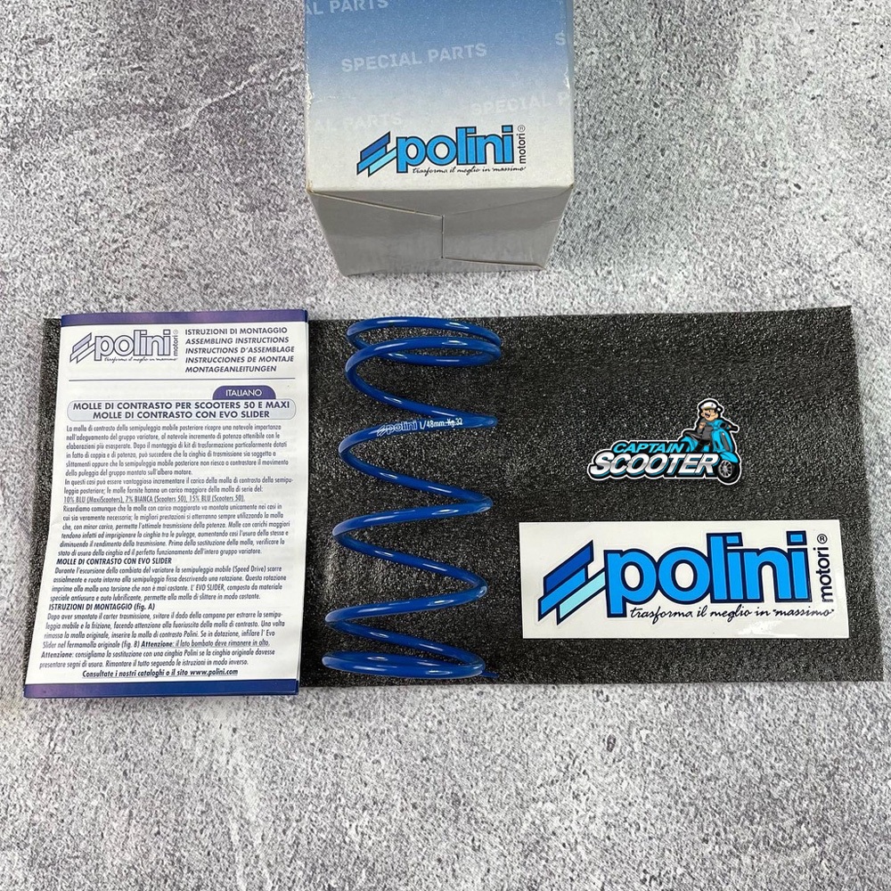 Per Large/Torque Spring Polini 150cc Vespa Sprint Primavera GTS LX S ...
